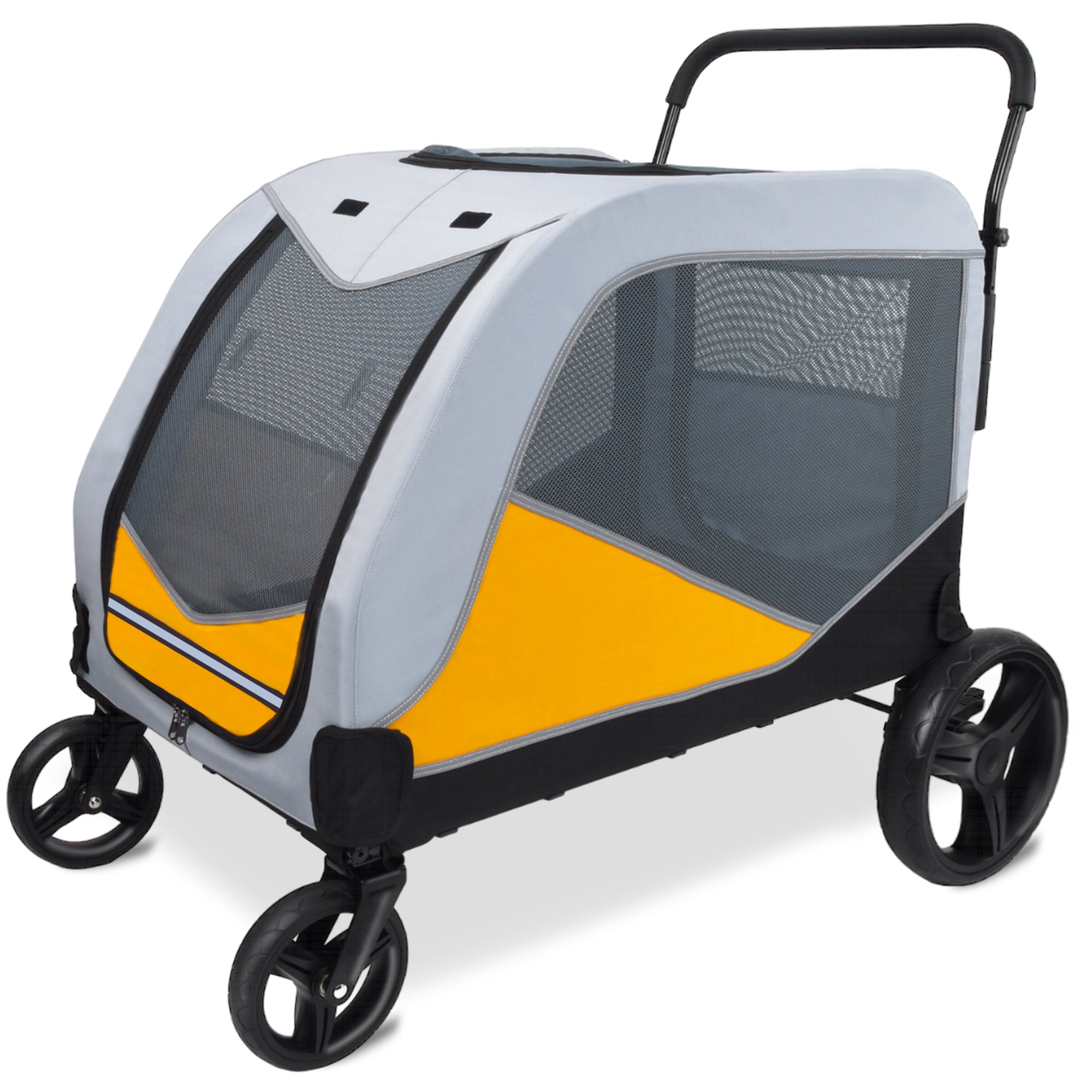extra large dog stroller Firstness Dog Stroller,Pet Strollers for Medium Large Dogs with 4 Whee