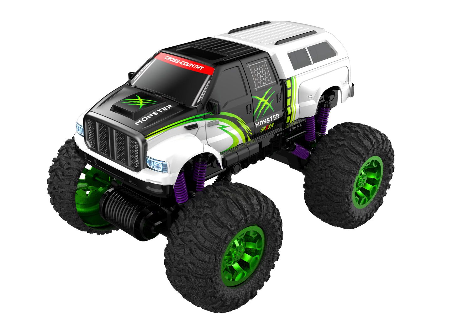 Tcovle RC Cars,1:16 Remote Control Monster Truck,Toy Vehicle Car Gift for Kids Adults Girls