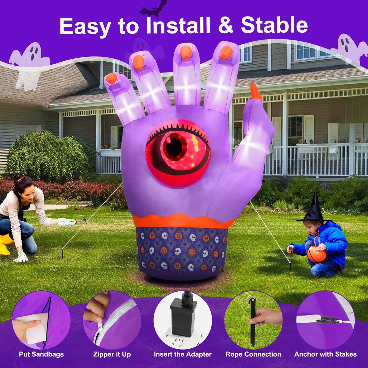 Halloween Inflatables Ebay Halloween Inflatables Outdoor Costway 2-Pack 3 Ft. Halloween Inflatable ...