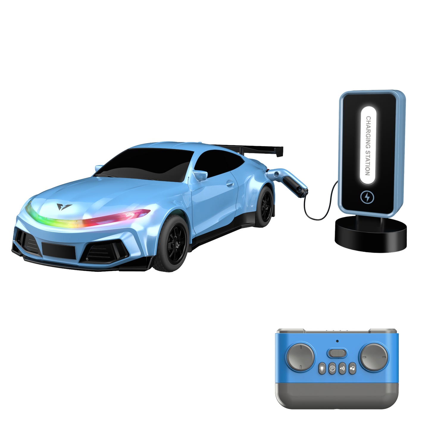 Tcovle 1:16 New Energy Remote Control Car (Silver)