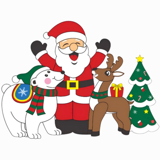 Firstness 6ft Christmas Inflatable, Santa and Dog Inflatable with LED Lights for Christmas Holiday Outdoor Yard Decorations
